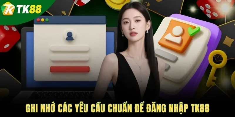 Ghi nhớ các yêu cầu chuẩn để đăng nhập TK88