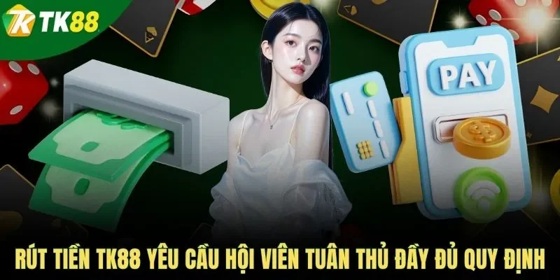 Rút tiền TK88 yêu cầu hội viên tuân thủ đầy đủ quy định
